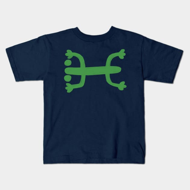 Green Coqui Variant Kids T-Shirt by Catt Bonilla